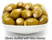 Olives (Green stuffed with feta cheese)